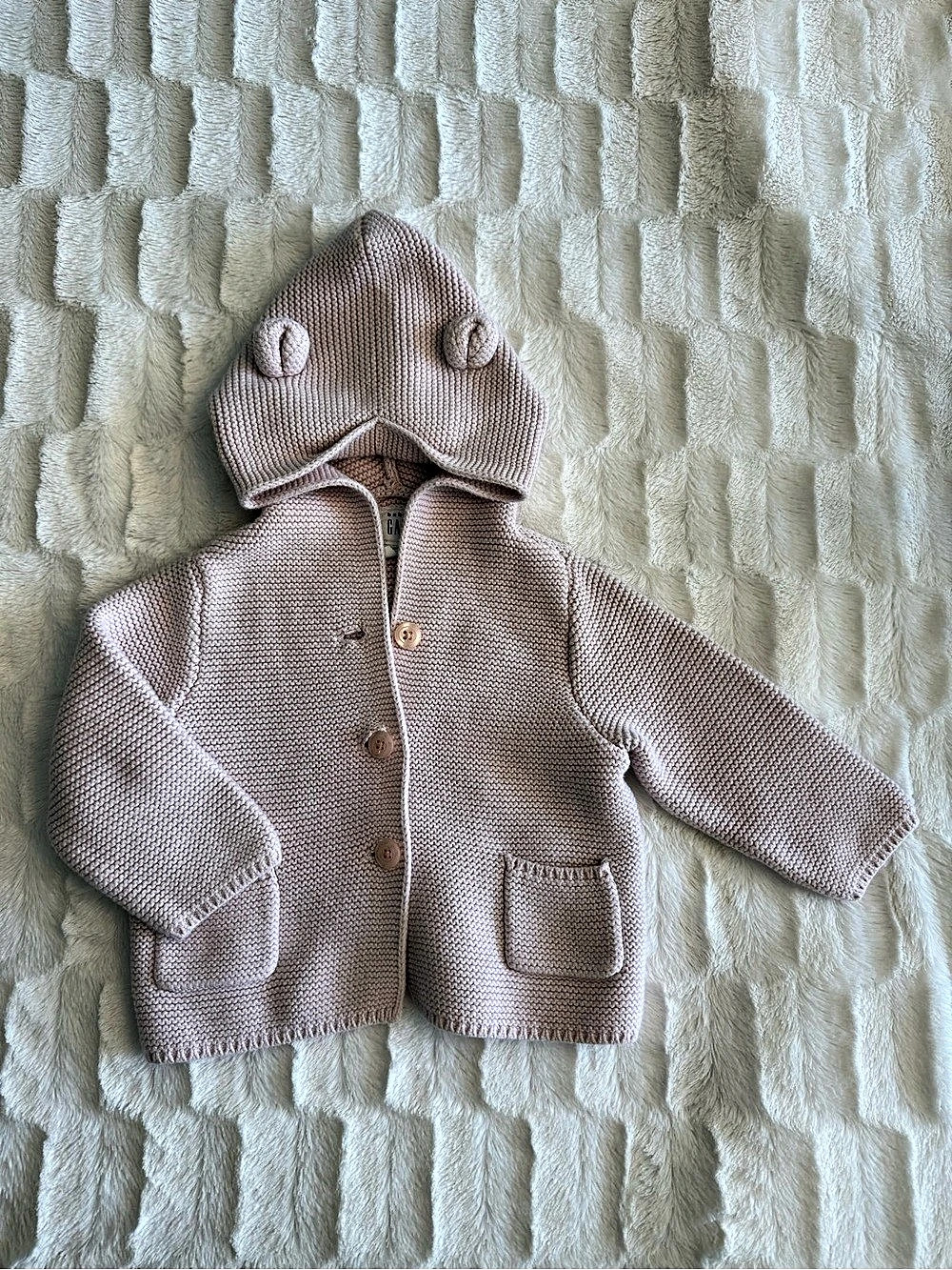 baby GAP Hooded Knit Jacket Baby 6-12 Months Like New